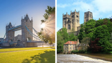Pictured: London and Durham